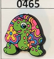 0465-  Floral Turtle Focal Bead
