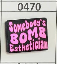 0470-  Somebody’s Bomb Esthetician Focal Bead