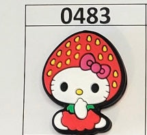 0483-  Strawberry HK Focal Bead