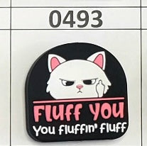 0493-  Fluff You Kitty Focal Bead