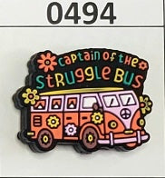 0494-  Captain of The Struggle Bus Focal Bead