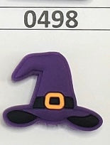 0498-  Purple Witch Hat Focal Bead