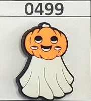 0499-  Pumpkin Ghost Focal Bead