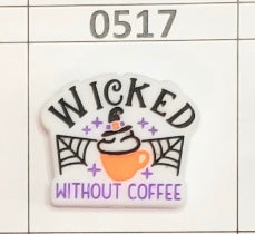0517-  Wicked Without Coffee Focal Bead