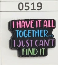 0519-  I Have It All Together.. Focal Bead