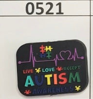0521-  AUTISM AWARENESS PUZZLE Focal Bead