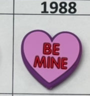 1988- Be Mine Heart Candy Focal Bead