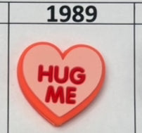 1989- Hug Me Heart Candy Focal Bead