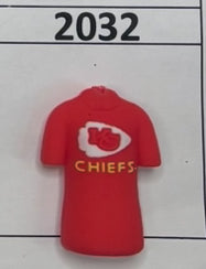 2032- Arrowhead Jersey KC Focal Bead