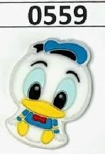 0559-  Baby Boy Duck with Blue Hat Focal Bead