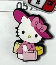 0575-  HK Kitty Bags and Sunhat Focal Bead