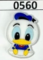 0560-  Baby Boy Duck with Dark Blue Hat Focal Bead