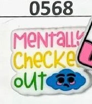 0568-  Mentally Checked Out Focal Bead