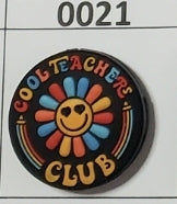 0021- Cool Teacher Club Focal Bead