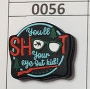 0056- You'll Shoot Your Eye Out Kid Focal Bead