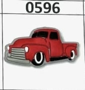 0596-  Red Truck Focal Bead