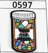 0597-  You're not Your Diagnoses Focal Bead