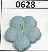 0628-Blue Flower Focal Bead