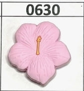 0630- Pink Flower Focal Bead