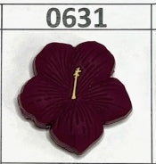 0631- Merlot Flower Focal Bead