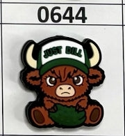 0644- Just Dill Highland Cow Focal Bead
