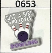 0653-Just a Girl who Loves Bowling Focal Bead