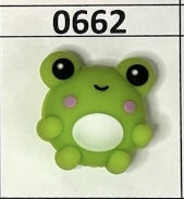 0662- 3D Frog Focal Bead