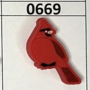 0669- Red Cardinal Focal Bead