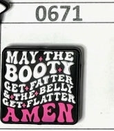 0671- May the Booty Focal Bead