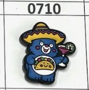 0710- Taco Bear Focal Bead