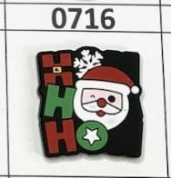0716- Ho Ho Ho Focal Bead