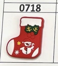 0718- Snowman Stocking Focal Bead