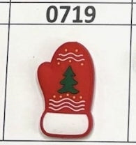 0719- Christmas Tree Mitten Focal Bead