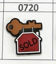 0720- Key Sold Sign Focal Bead