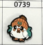 0739-  Chick w Beanie Focal Bead