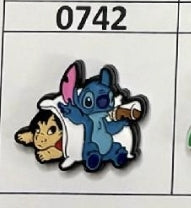 0742-  Lilo and $titch Focal Bead