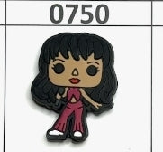 0750-  Selena Maroon Jumper Focal Bead
