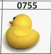 0755-  3D Yellow Duck Focal Bead