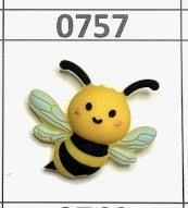 0757-  3D Bee Focal Bead