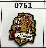 0761-  Gryffindor Shield Focal Bead