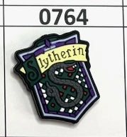 0764- Slytherin Shield Focal Bead