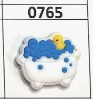 0765-  Rubber Ducky Bathtub Focal Bead