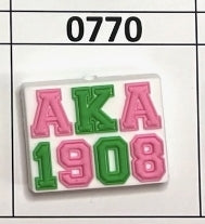 0770- AKA 1908 Square Focal Bead
