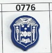 0776-  Zeta Phi Beta Shield Focal Bead