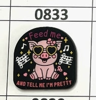 0833- Feed Me and Tell Me I'm Pretty Focal Bead
