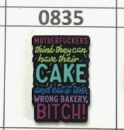0835-  Cake and Eat it Too Dark Focal Bead