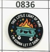 0836-  This Little Light of Mine Focal Bead