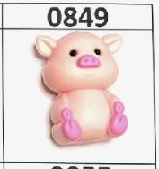 0849- 3D Pig Focal Bead