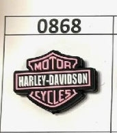 0868-  Pink Harley D Focal Bead