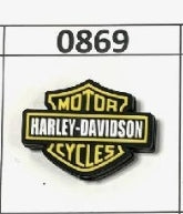 0869-  Yellow Harley D Focal Bead